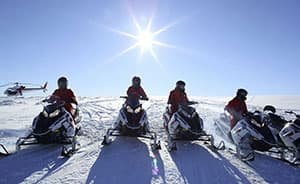 fresh snow and blue skies await